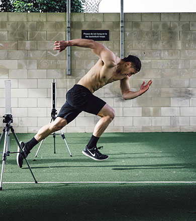 Student completing beep test during sports course at Toi Ohomai