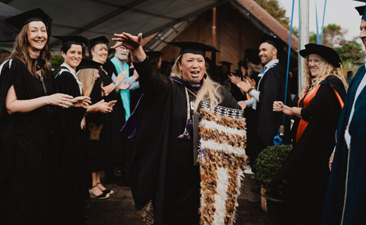 Toi Ohomai graduand celebrating