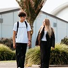 Toi Ohomai students walking around campus Toi Ohomai students walking around campus