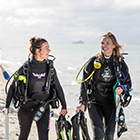 Marine Studies students in diving gear Marine Studies students in diving gear