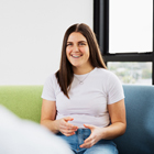 Social Work student talking with tutor Social Work student talking with tutor