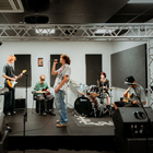 Music students performing in studio Music students performing in studio