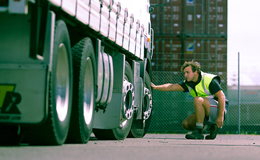 Road transport student during a course at Toi Ohomai