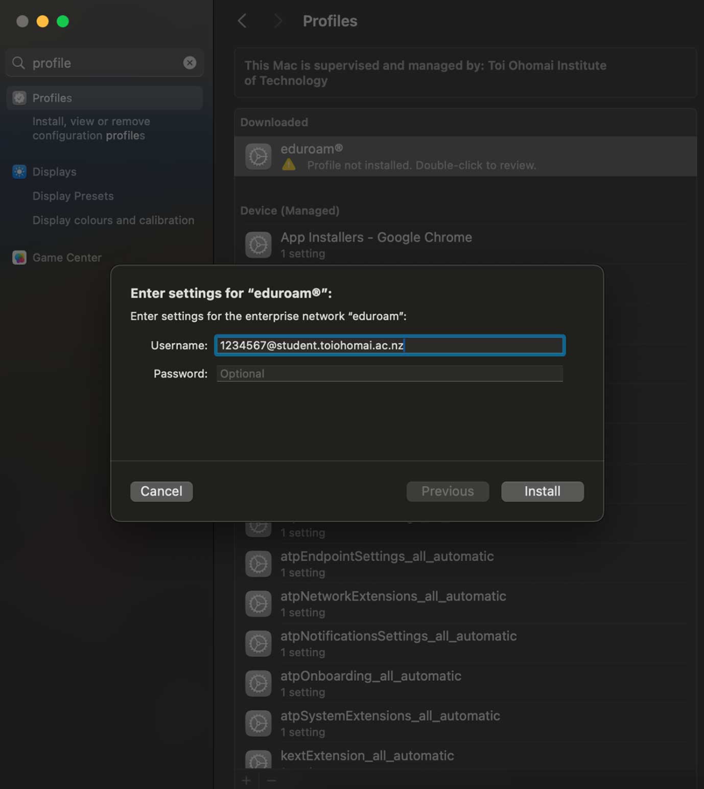 Eduroam MACOS Image 7