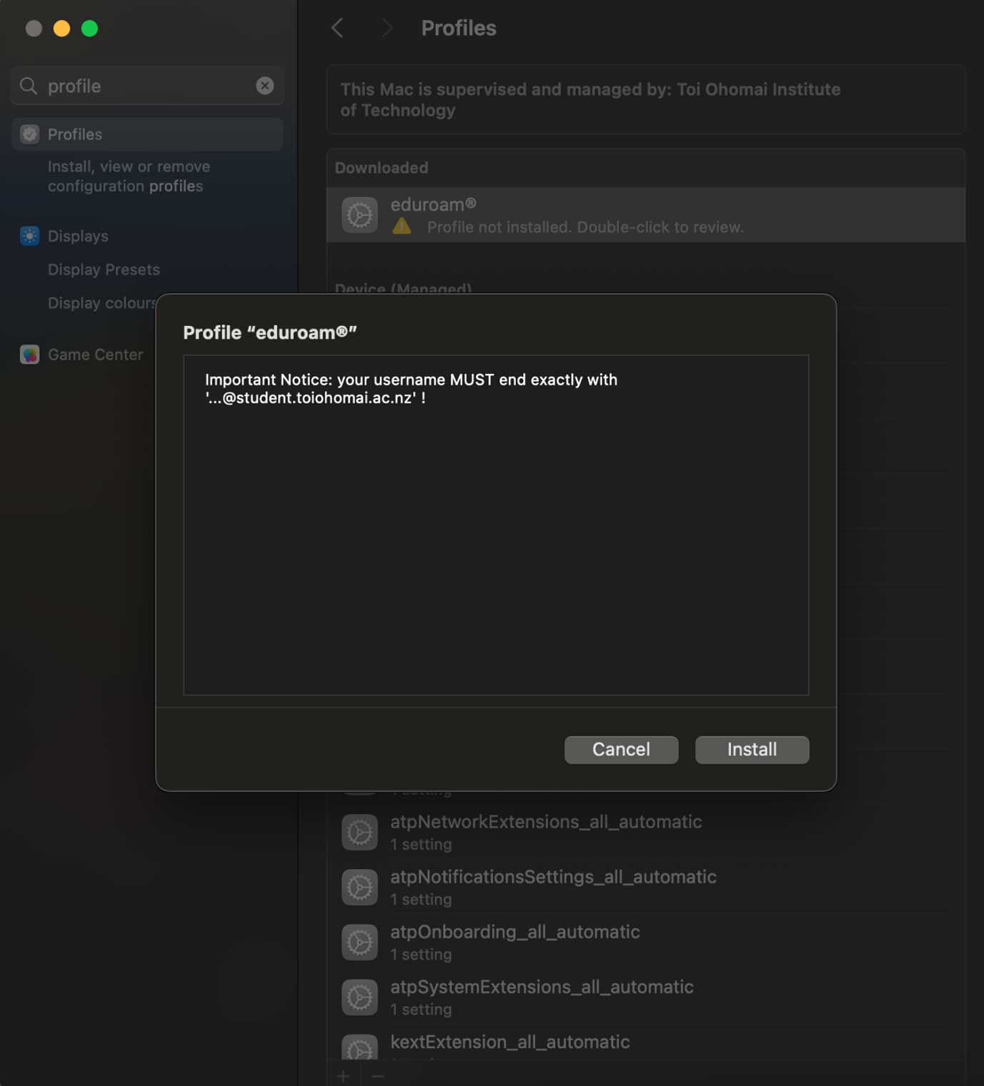 Eduroam MACOS Image 8