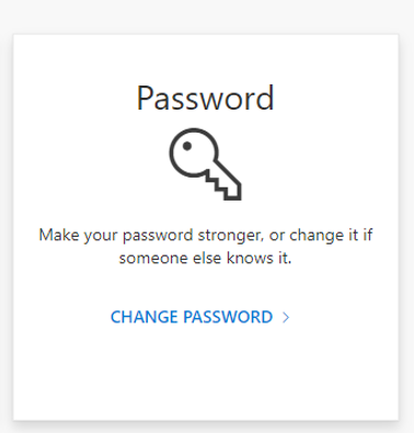 Screenshot of Password screen