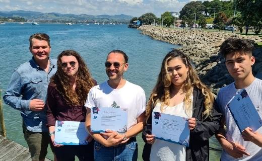 Students from Toi Ohomai Institute of Technology got a unique opportunity to showcase their work in front of 300 business leaders at the Westpac Tauranga Business Awards 2020.