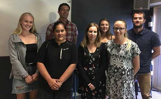 Some of the students who presented at the Research Summer Scholarship Snapshot event last week