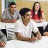 Students sitting at their desk